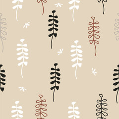 Seamless floral pattern textile vector background