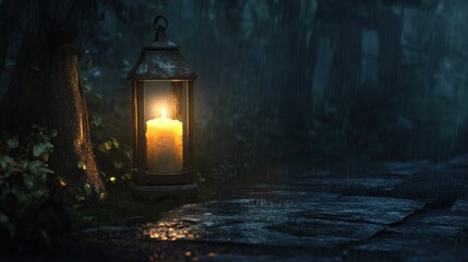 A Lantern in the Rain