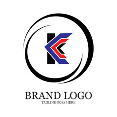 unique and simple letter k logo