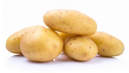 Potato on white background. Potato Isolated.