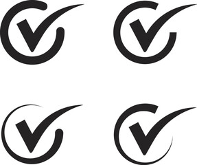 Check the mark icon. Check icon vector illustration.. © HaqueMukul