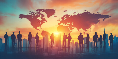 World Labour Day Commemoration on Blurred Background