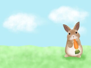 ウサギの背景　C