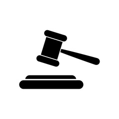 Judge hummer or gavel icon, Law or court sign trendy style illustration for web and app..eps