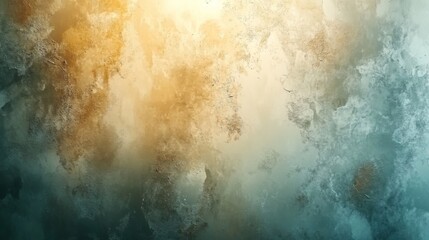 Obraz premium Abstract Textured Background with Teal and Gold Hues