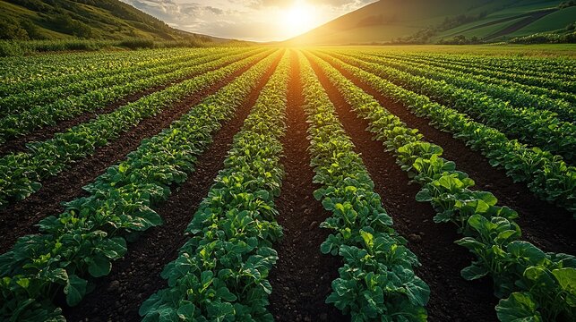 Fields with cover crops are shown from above, demonstrating how these crops help reduce soil erosion naturally.