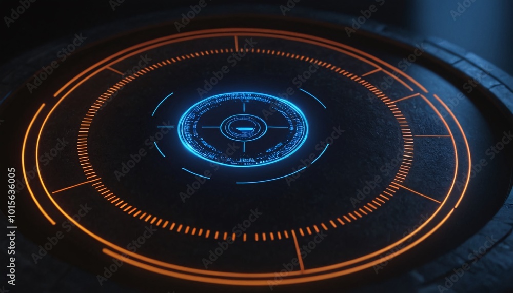Poster futuristic circle vector designing hud interface screens for advanced displays 9