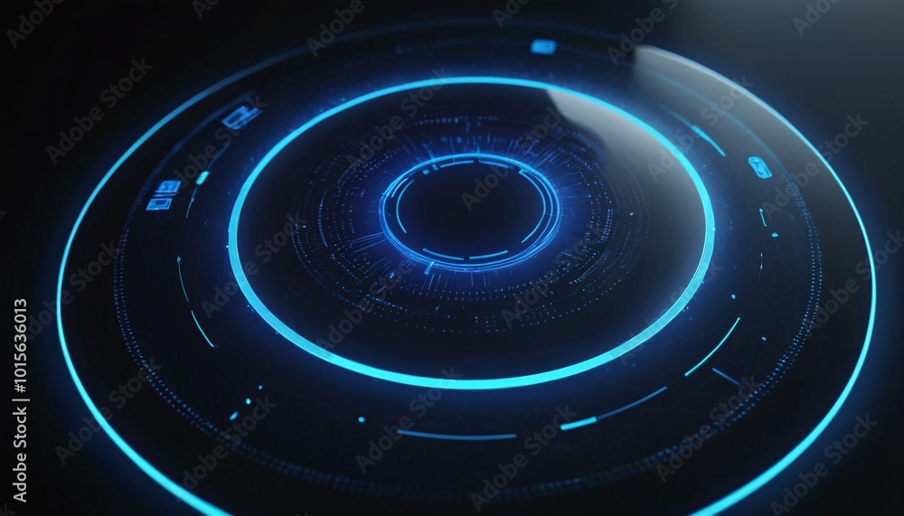 Poster futuristic circle vector designing hud interface screens for advanced displays 8