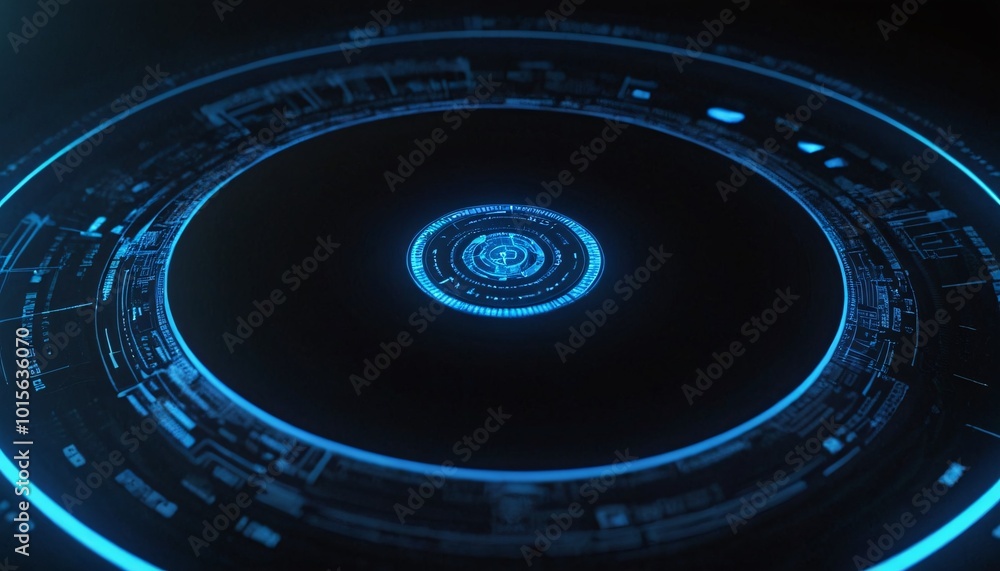 Aufkleber futuristic circle vector designing hud interface screens for advanced displays 6