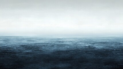 Fototapeta premium A Monochromatic Seascape with a Distant Horizon