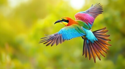 Rainbow Bee-eater in Flight