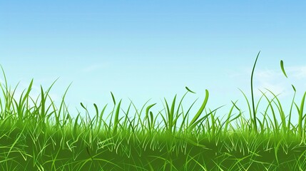 Grassland and Green Grass Background - a serene and natural visual. The grassland with lush green grass creates a peaceful and captivating scene