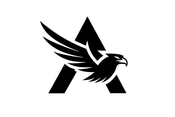 Bold Simplicity 8 Eagle & A Letter Vector Logo Designs