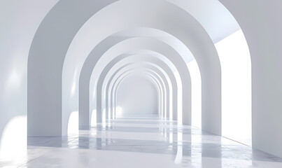 Fototapeta premium abstract 3d tunnel