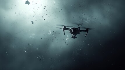 Naklejka premium Drone in Flight