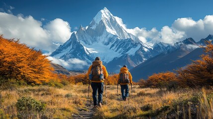 Trekking through rugged trails with scenic views of towering mountain peaks and remote landscapes is a challenging yet rewarding outdoor adventure.