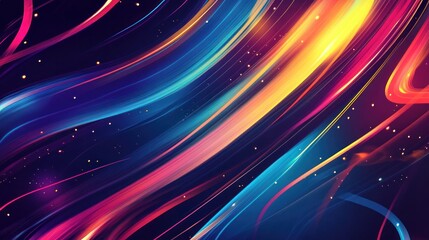 Abstract Colorful Swirls