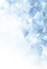Obraz premium 青と白の多角形の抽象的な背景