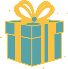 gift of joy  Silhouette Vector illustration