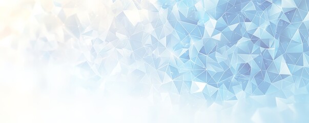 青と白の多角形の抽象的な背景