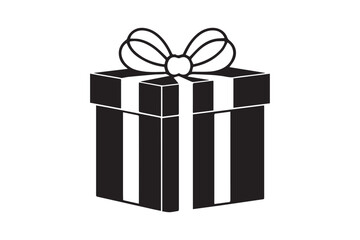 gift of joy  Silhouette Vector illustration