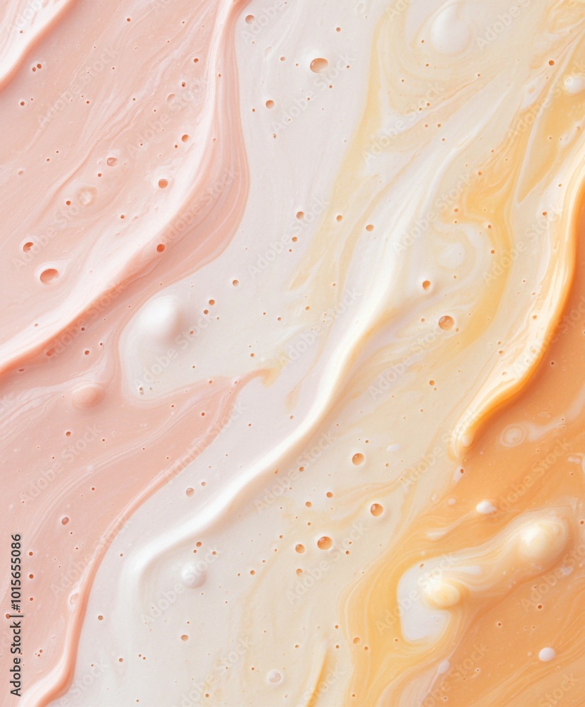 Poster pastel fluid patterns in vibrant festive colors with copy space for wallpaper
