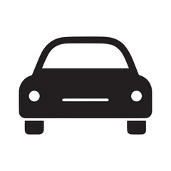 Car outline silhouette vector art illustration.