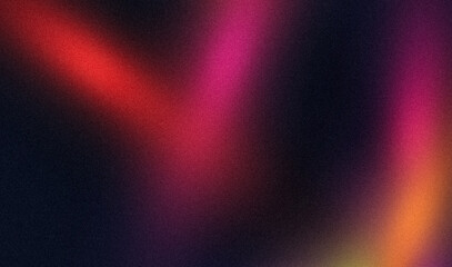 Elegant multicolored glowing grainy backdrop design. Soft red magenta color noisy gradient texture, bright, shine, glow, Vibrant, noise texture effect banner and poster.