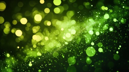 Fototapeta premium Abstract Green Bokeh Background