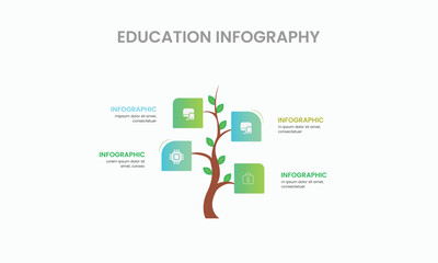 Education Infographic Presentation Template - Creative & Customizable Design for Learning
