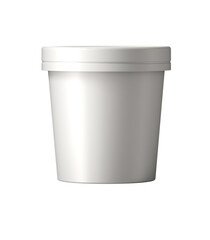 white plastic bucket