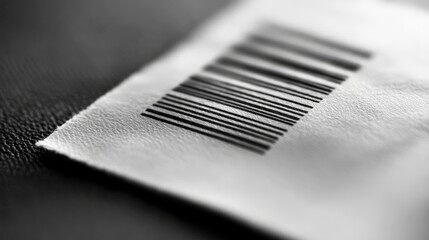 Monochrome Barcode: Minimalist Graphic Design