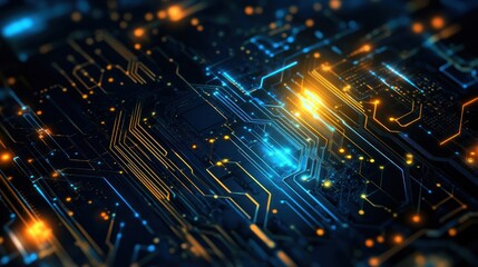 Futuristic technology processing background