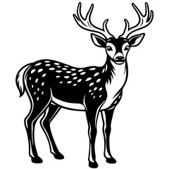 Fototapeta premium deer silhouette vector