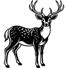deer silhouette vector