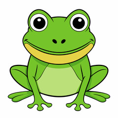 green frog cartoon