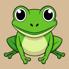 green frog cartoon