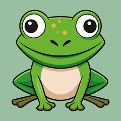 frog with a smile