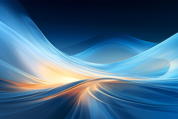 Fototapeta premium Abstract colorful dynamic gradient blue background