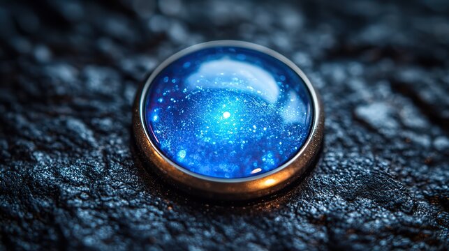 Blue button symbolizes a significant opportunity to initiate meaningful change, urging action in various aspects of life, from technology to sustainability.