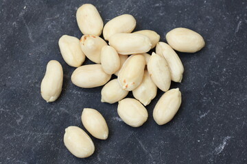 peanuts on a wooden background