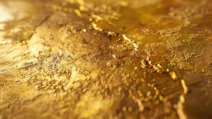 Glittering Gold Texture - A Close-Up View of Shiny, Shimmering Gold Surface.