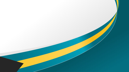 Wave flag of bahamas with copyspace background. bahamas event banner