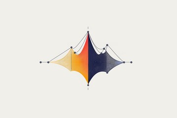 Obraz premium Abstract Geometric Shape: Modern Design and Art