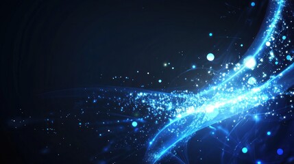 Obraz premium Abstract Blue Glow