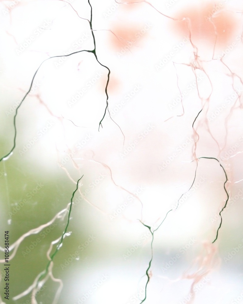 Poster delicate abstract cracks with pastel background and soft focus artistic style