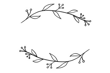 シンプルな葉っぱのイラスト