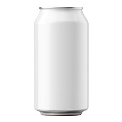 Highquality aluminum can mockup, perfect for showcasing your beverage design on a clean, white backdrop.