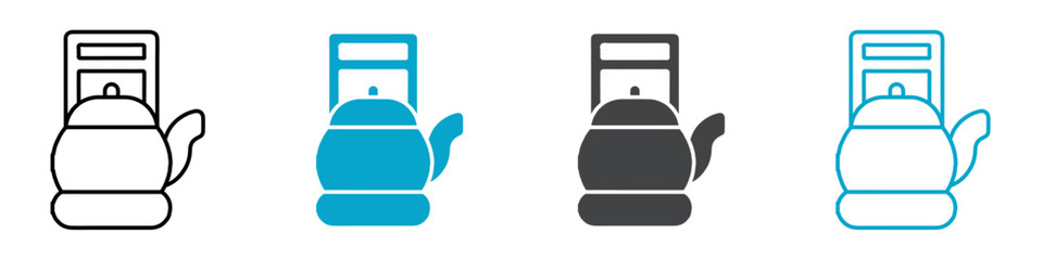 kettle icon isolated on white background