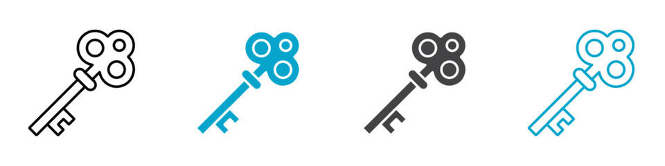 key icon isolated on white background